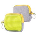 Universaltasche grau / neon gelb