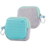 Universaltasche grau / türkis