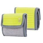 Geldbeutel grau / neon gelb