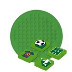 Sticker-Patch rund - grn FUSSBALL