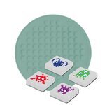 Sticker-Patch rund - Nachtleuchtend PIXEL ART