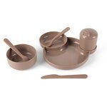 tiny Bio Essgeschirr grau+braun (Geschenkbox)