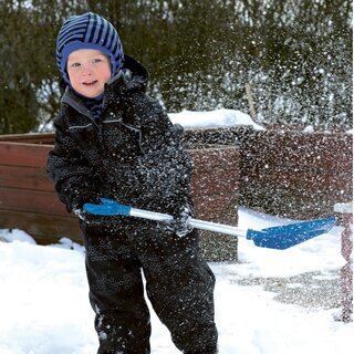 Schneeschaufeln (orange und grn)