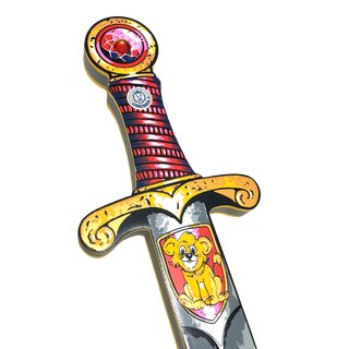 Ritter-Schwert, Mini-Löwe, rot