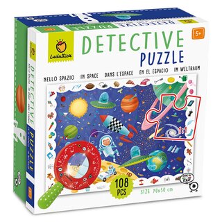 DETECTIVE PUZZLE - Im Weltraum (108 Teile)