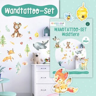 Wandtattoo-Set Waldtiere